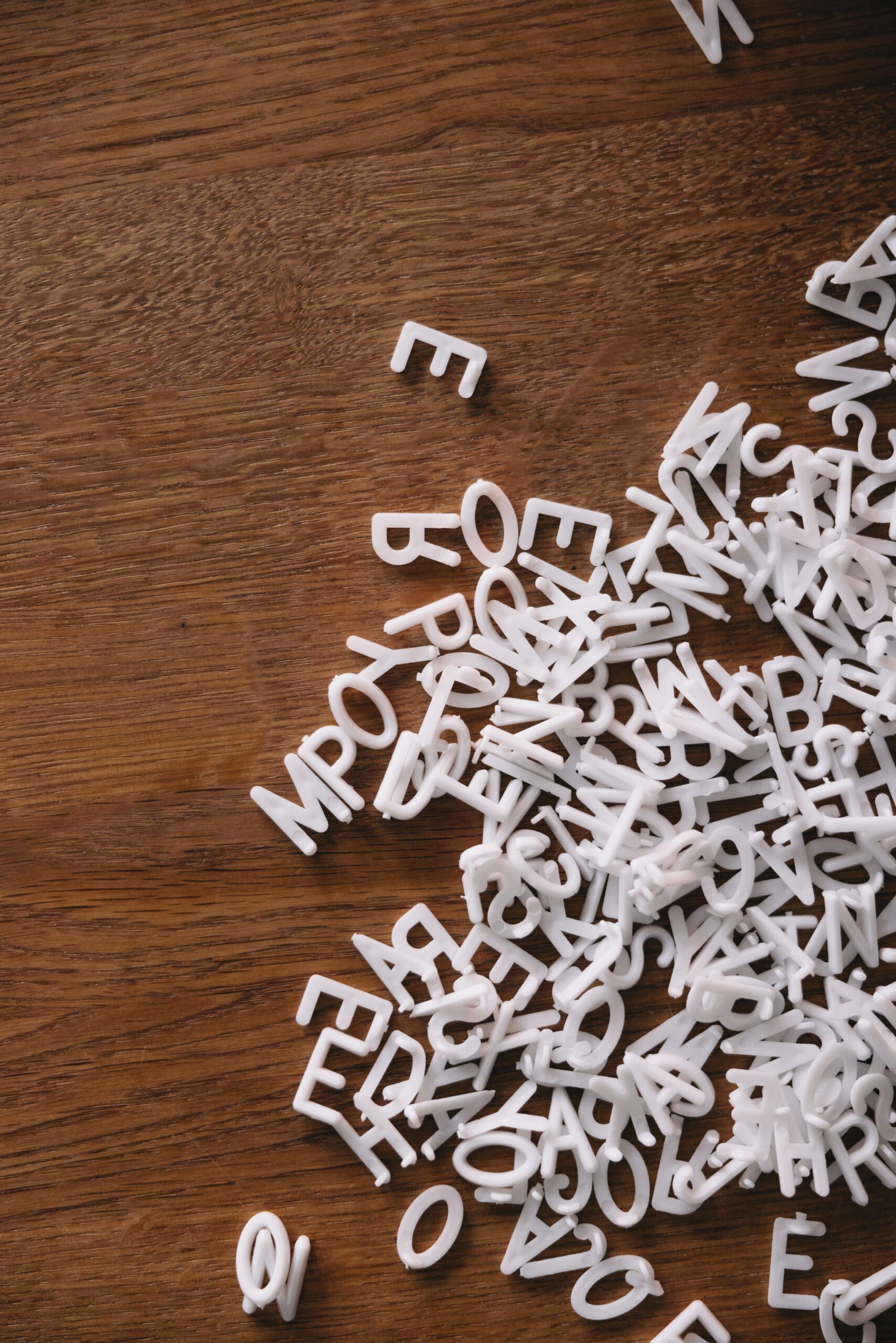Letters scattered on the floor
